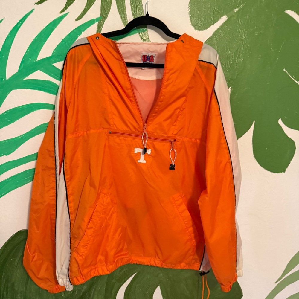 University of Tennessee Volunteers Orange Pullover Windbreaker Jacket